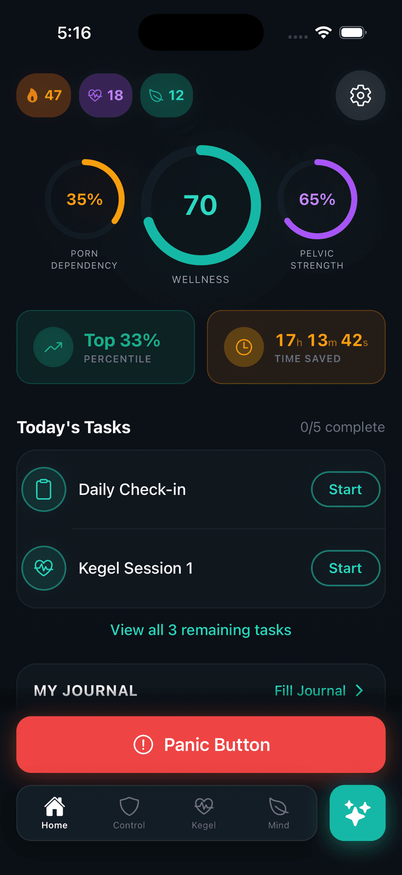 Reclaim app screenshot